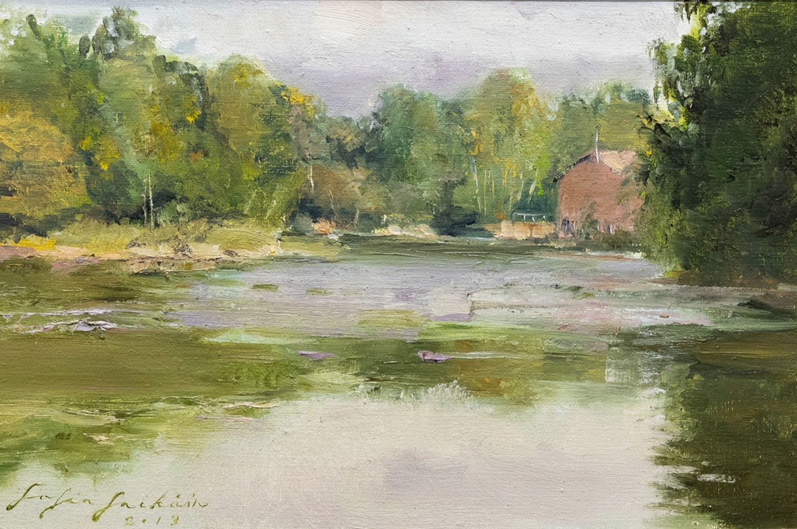 Näkymä Langinkoskella