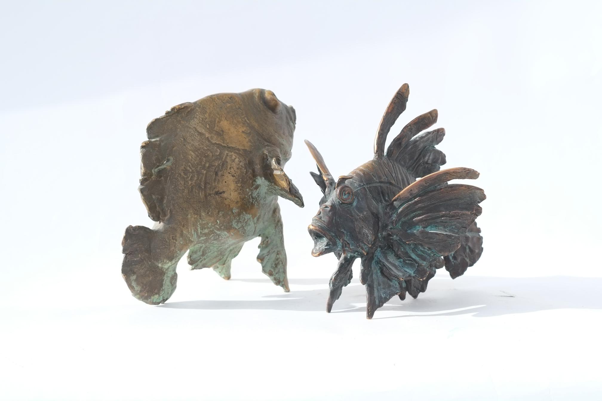 Ilja Porvatov Kalat 2012 2013 pronssi 35x38x25 ja 35x30x28 cm